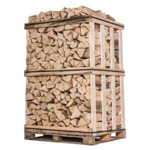 Palette de bois de chauffage de qualité supérieure - Bûches de 33 cm - 3 stères
